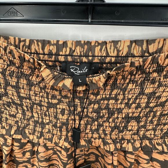 RAILS NWT Addison Cheetah Print Rayon Skirt // L - Picture 5 of 9